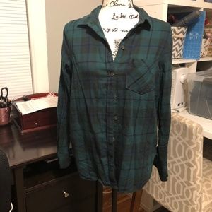 Green Womens Flannel
